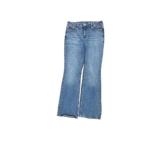 Old Navy Extra High Rise Flare Women's size 8 Dark Wash Blue Denim Jeans - Picture 1 of 5